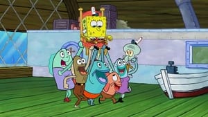 SpongeBob v kalhotách Spongebobova restaurace