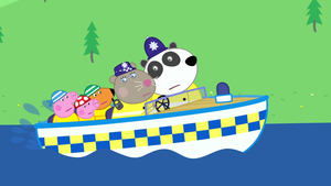 Prasátko Peppa Policejní loď