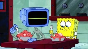 SpongeBob v kalhotách Karen hlídá Spota