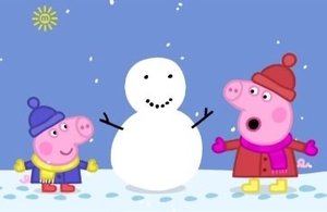 Prasátko Peppa Sníh