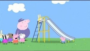 Prasátko Peppa Dědeček na hřišti