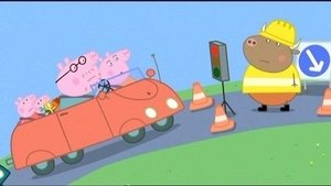 Prasátko Peppa Výkop na silnici