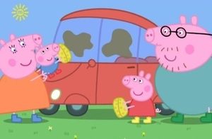 Prasátko Peppa Čištění auta