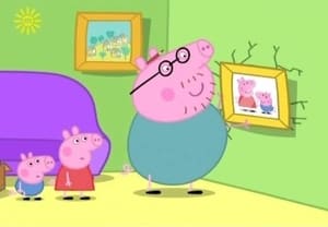 Prasátko Peppa Tatínek věší obraz