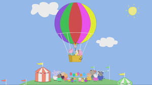 Prasátko Peppa Let balónem
